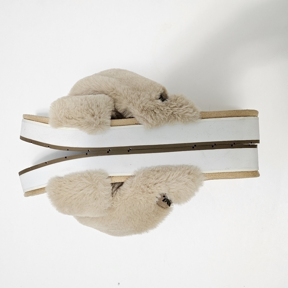 Koolaburra By UGG Roubie Fuzz Slide Sandal/Slipper - Picture 6 of 9